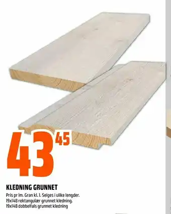 Obs Bygg Kledning grunnet tilbud