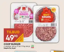 Coop Mega COOP BURGER tilbud