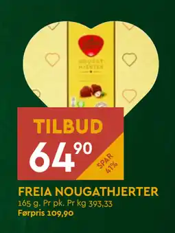 Coop Mega FREIA NOUGATHJERTER tilbud