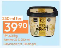 Gigaboks Rømme 39 % 250 ml Rørosmeieriet tilbud
