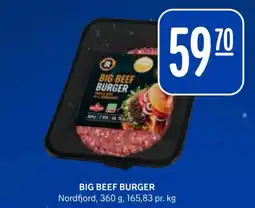 Rema 1000 Big beef burger tilbud