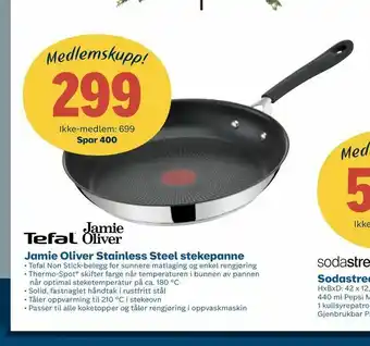 Coop Obs Jamie Oliver Stainless Steel stekepanne tilbud