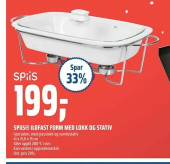 SPiiS® ILDFAST FORM MED LOKK OG STATIV