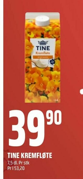 Coop Obs Tine kremfløte tilbud