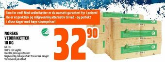 Norske vedbriketter 10 kg