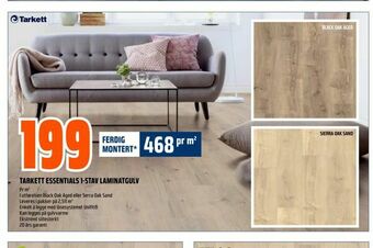Obs Bygg Tarkett essentials 1-stav laminatgulv. tilbud
