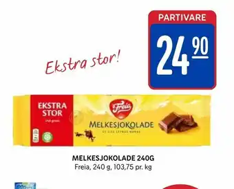 Melkesjokolade 240g