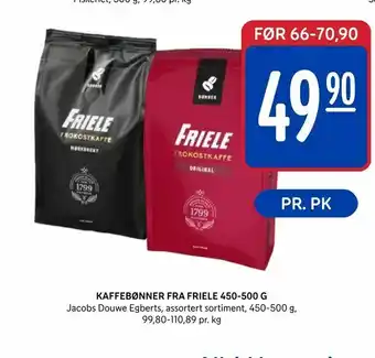 Rema 1000 Kaffebønner fra friele 450-500 g tilbud