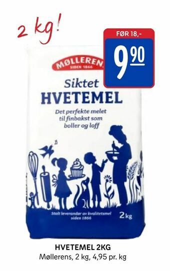Rema 1000 Hvetemel 2kg tilbud