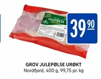 Rema 1000 Grov julepølse urøkt tilbud