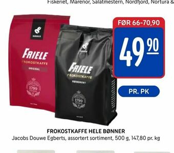 Rema 1000 Frokostkaffe hele bønner tilbud