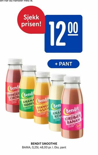 Rema 1000 Bendit smoothie tilbud