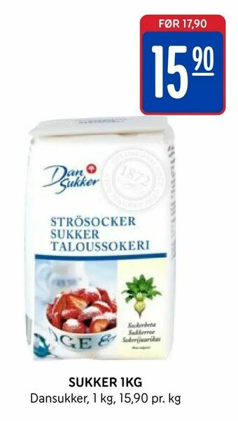 Rema 1000 Sukker 1kg tilbud