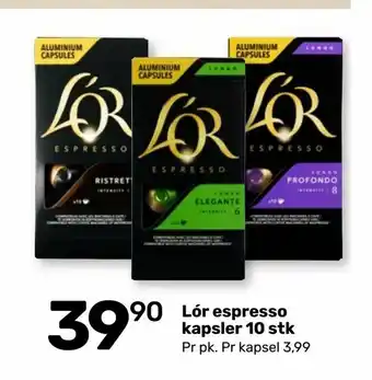 Lór espresso kapsler 10 stk