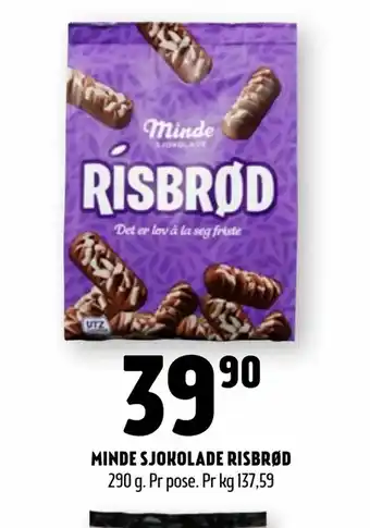 Minde sjokolade risbrød