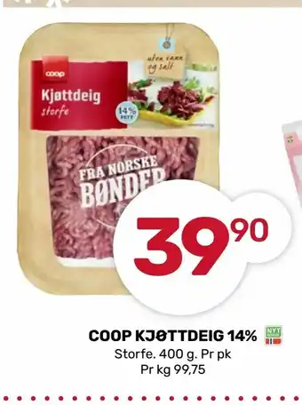 Matkroken Coop kjøttdeig 14% tilbud