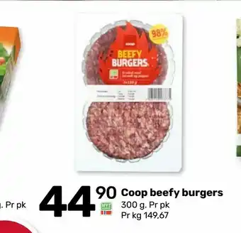 Matkroken Coop beefy burgers tilbud