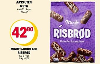Minde sjokolade risbrød