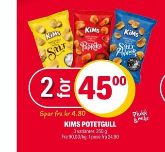 Coop Extra Kims potetgull tilbud