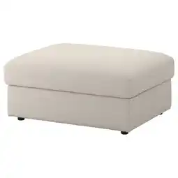 IKEA Vimle Fotskammel med oppbevaring, Gunnared beige tilbud