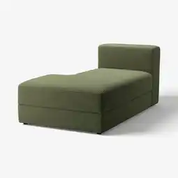 IKEA JÄttebo Sjeselongmodul, venstre, Samsala mørk gulgrønn tilbud