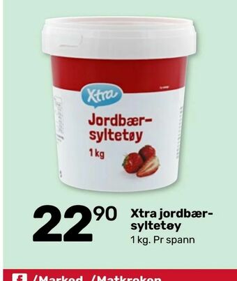 Matkroken Xtra jordbær syltetøy tilbud