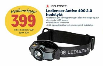 Coop Extra Ledlenser Active 400 2,0 hodelykt tilbud