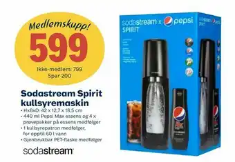 Coop Extra Sodastream Spirit kullsyremaskin tilbud