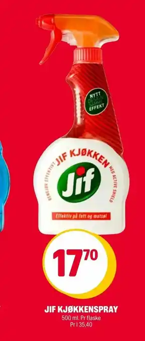 Coop Extra Jif kjøkkenspray tilbud