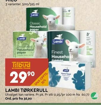 Coop Mega Lambi tørkerull tilbud