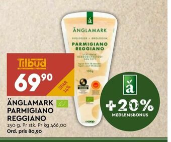 Coop Mega Änglamark parmigiano reggiano tilbud
