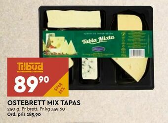 Coop Mega Ostebrett mix tapas tilbud