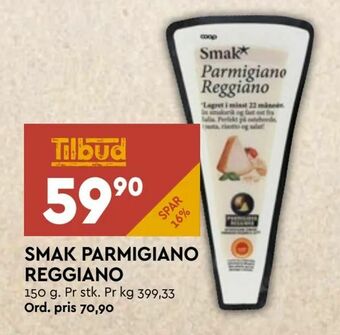 Coop Mega Smak parmigiano reggiano tilbud