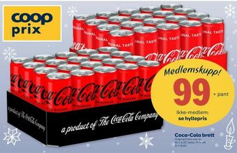 Coop Prix Coca-Cola brett tilbud