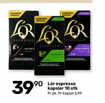 Lór espresso kapsler 10 stk