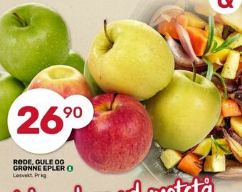 Matkroken Røde, gule og grønne epler tilbud