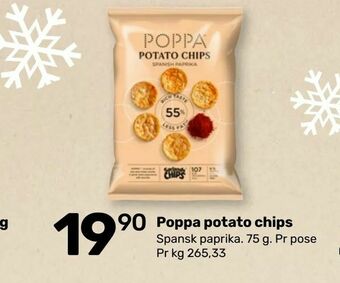 Matkroken Poppa potato chips tilbud