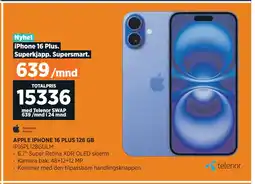 POWER APPLE IPHONE 16 PLUS 128 GB tilbud