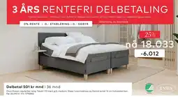 Skeidar Onyx Dream regulerbar seng tilbud