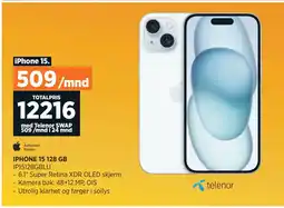 POWER IPHONE 15 128 GB tilbud