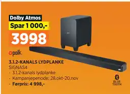 POWER 3.1.2-KANALS LYDPLANKE tilbud