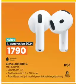 POWER APPLE AIRPODS 4 tilbud