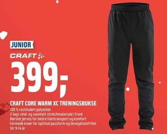 Coop Obs Craft core warm xc treningsbukse tilbud