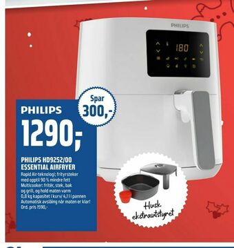 Coop Obs Philips hd9252/00 essential airfryer tilbud