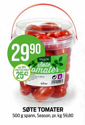 Kiwi Søte tomater tilbud