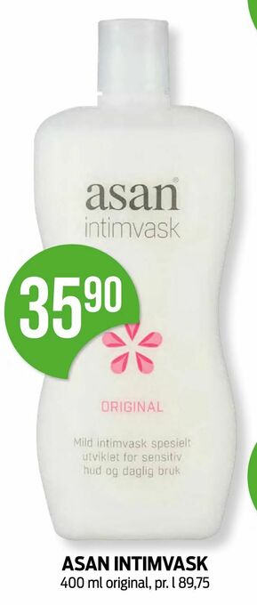 Kiwi Asan intimvask tilbud