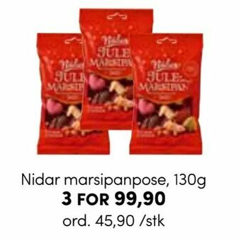 Nille Nidar marsipanpose, 130g tilbud
