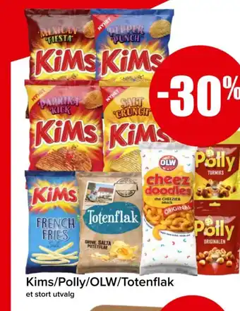 Spar Kims/Polly/OLW/Totenflak tilbud