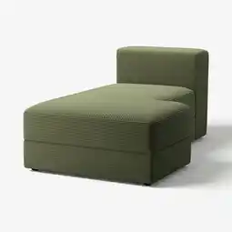 IKEA JÄttebo Sjeselongmodul, høyre, Samsala mørk gulgrønn tilbud
