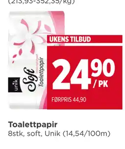 Meny Toalettpapir tilbud